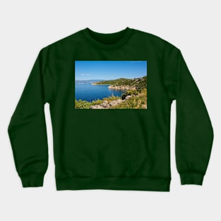 Potovosce Coast in Krk, Croatia Crewneck Sweatshirt